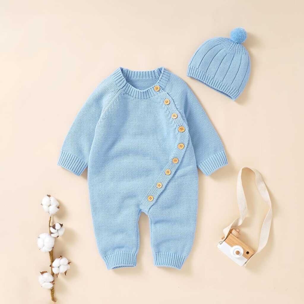 Mameluco de lana azul